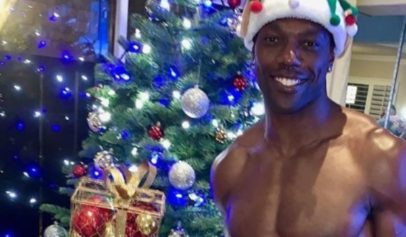 Terrell Owens gets clowned for posting Christmas thirst trap photo.