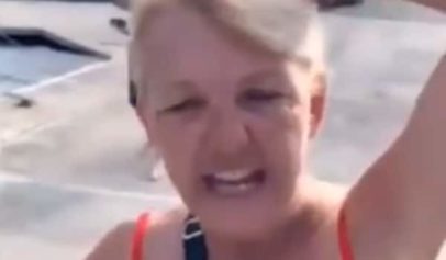 A Donald Trump supporter was caught going on a racist rant while on vacation.