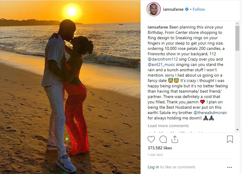 Safaree Samuels proposed to Erica Mena and explained just how he did it.