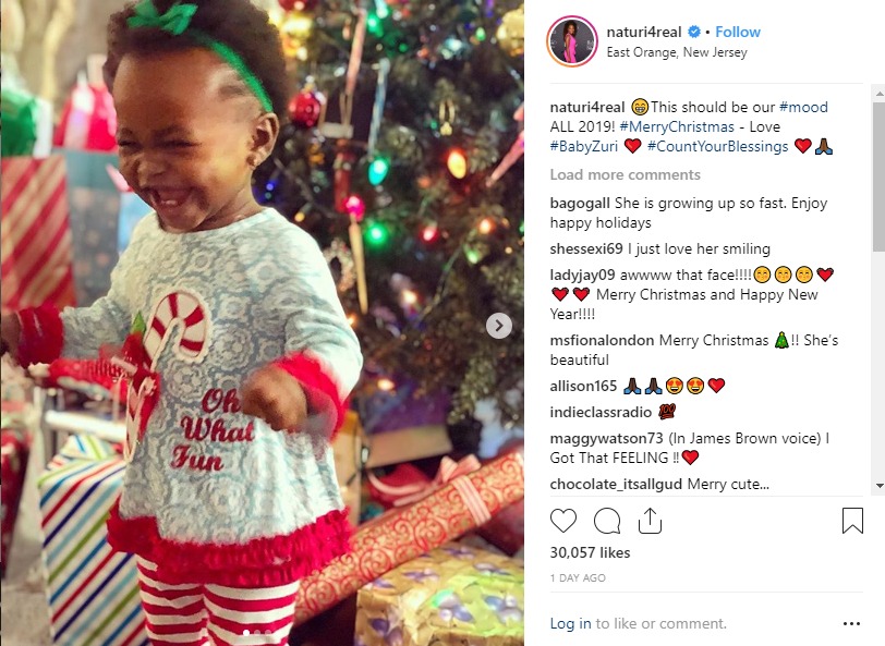 Naturi Naughton shared a new photo of her daughter Zuri that got a big reaction.