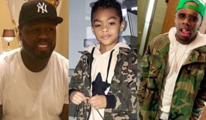 50 Cent got blasted for posting a photo of his youngest son while still fighting with his oldest son Marquise Jackson.