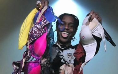 A$AP Rocky posted a photo of the bras women supposedly threw at him during a show, and people said it was staged.