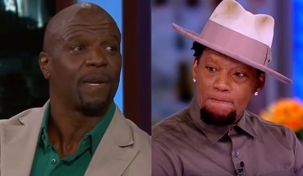 Terry Crews asked D.L. Hughley if he should slap him over sexual assault comments.