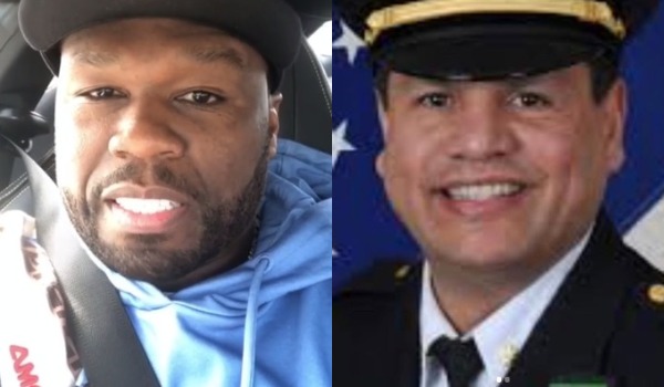 50 Cent responded to a report that a New York City police officer told other officers to shoot him on site.
