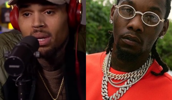 Chris Brown and Offset got into a heated back and forth after Chris posted a 21 Savage meme.
