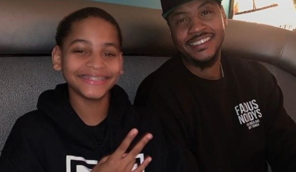 carmelo anthony and son