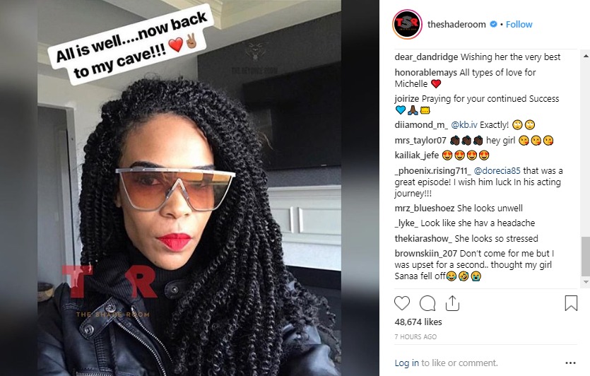 Michelle Williams lets fans know how she's doing after breaking off her engagement.