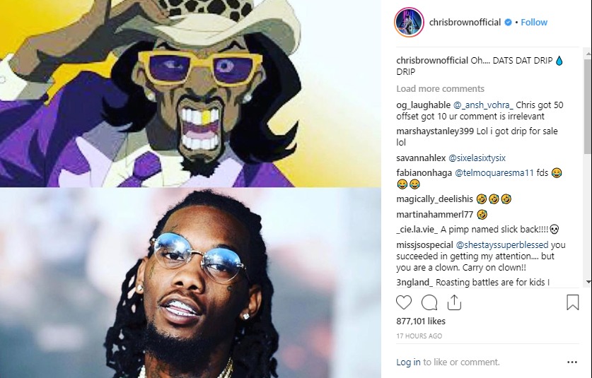 Offset asked for Chris Brown's address to settle their beef.