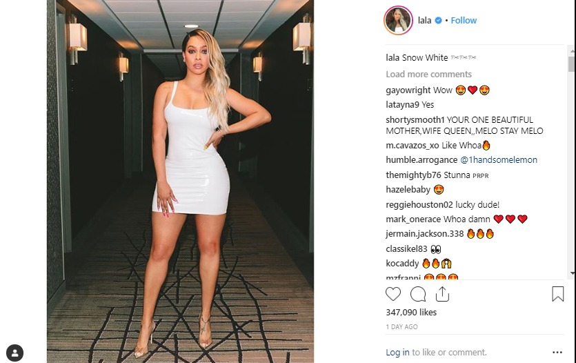 La La Anthony stuns the Internet in white mini dress