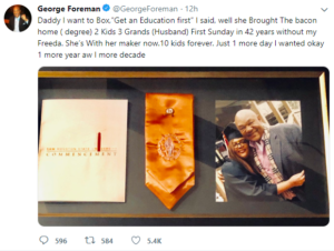 George Foreman Speaks Out After Sudden Death of Daughter Freeda Foreman