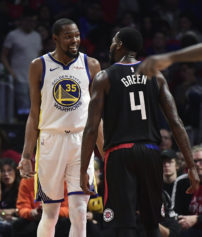 NBA Rescinds Technical On Warriors' Durant, Clippers' Green