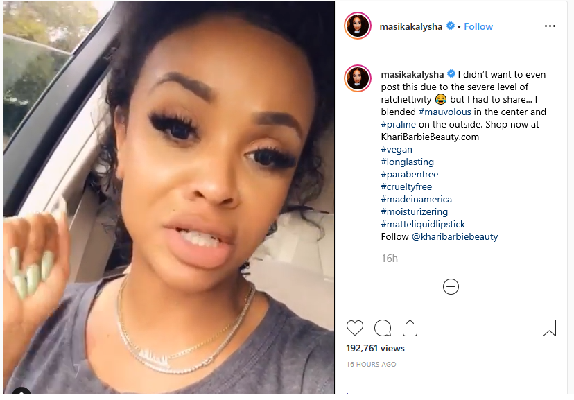 This is Nasty": Fans Trash Masika Kalysha for Her Latest IG Video.