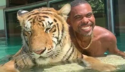 Lil Duval Cracks Fans Up After Posing With Tiger: 'I Just Wanted to Do That'
