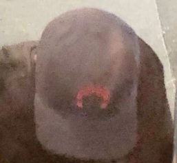 Crab logo spotted on burglar's hat