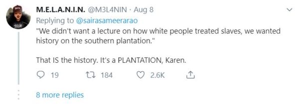 Tweet from melanin