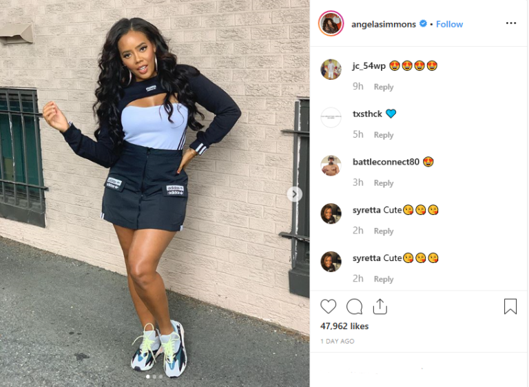 Sexier By The Day Angela Simmons Shows Off Her Thickness In Self
