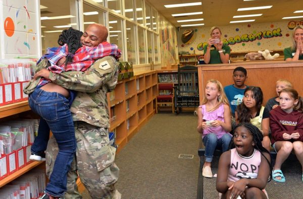 Army Chief Surprises Daughter After Deployment