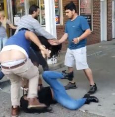 Gas station fight