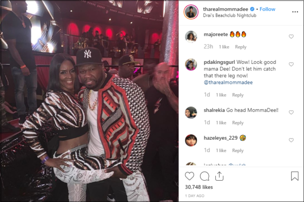 Momma Dee and 50 Cent