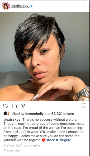 Delete This Alexis Skyy’s Beauty Post Derails After Fans Notice The