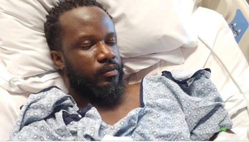 Man shot in hospital bed