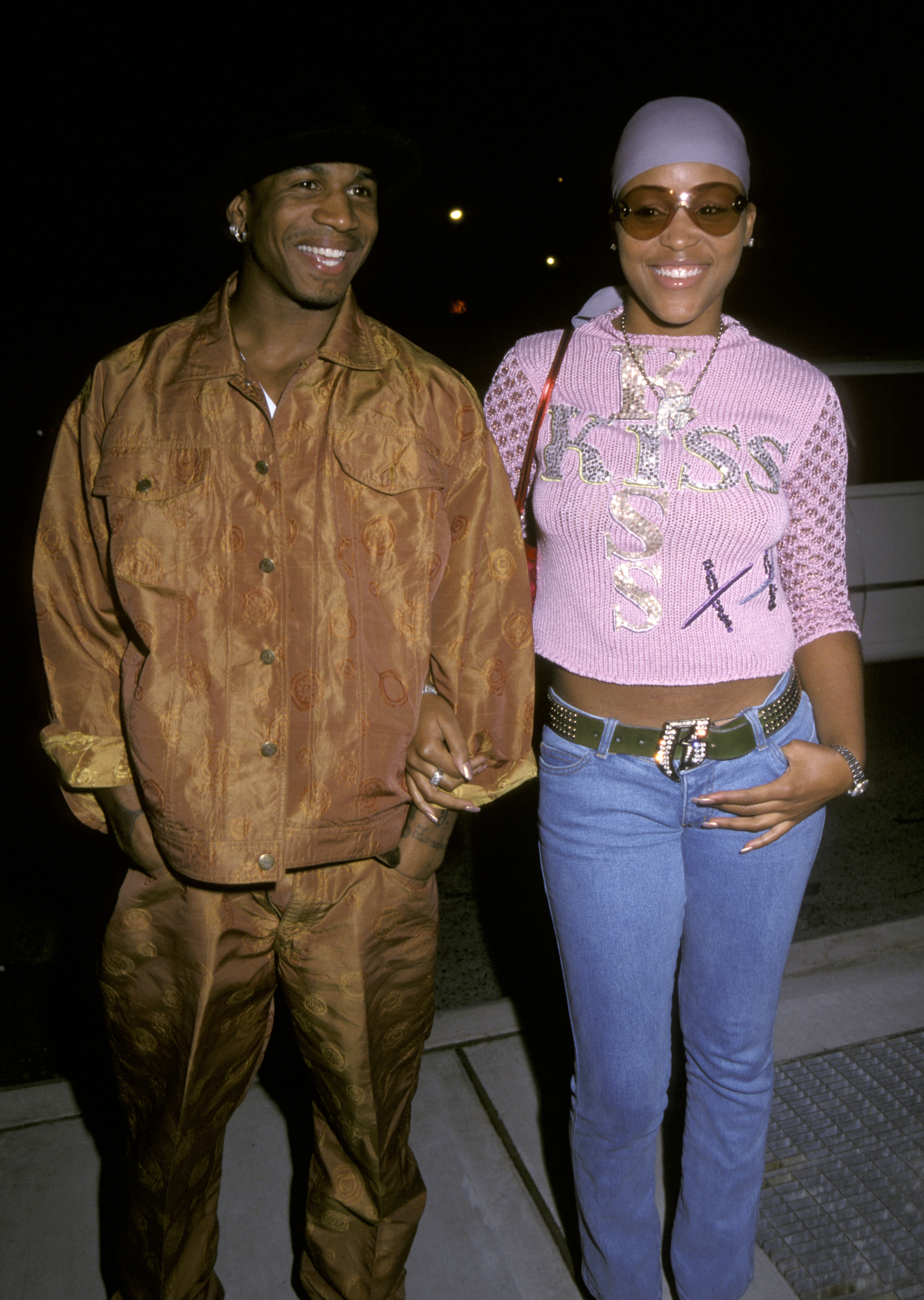 Stevie J and Eve during Celebrating Teen People Week on Hollywood Squares a...