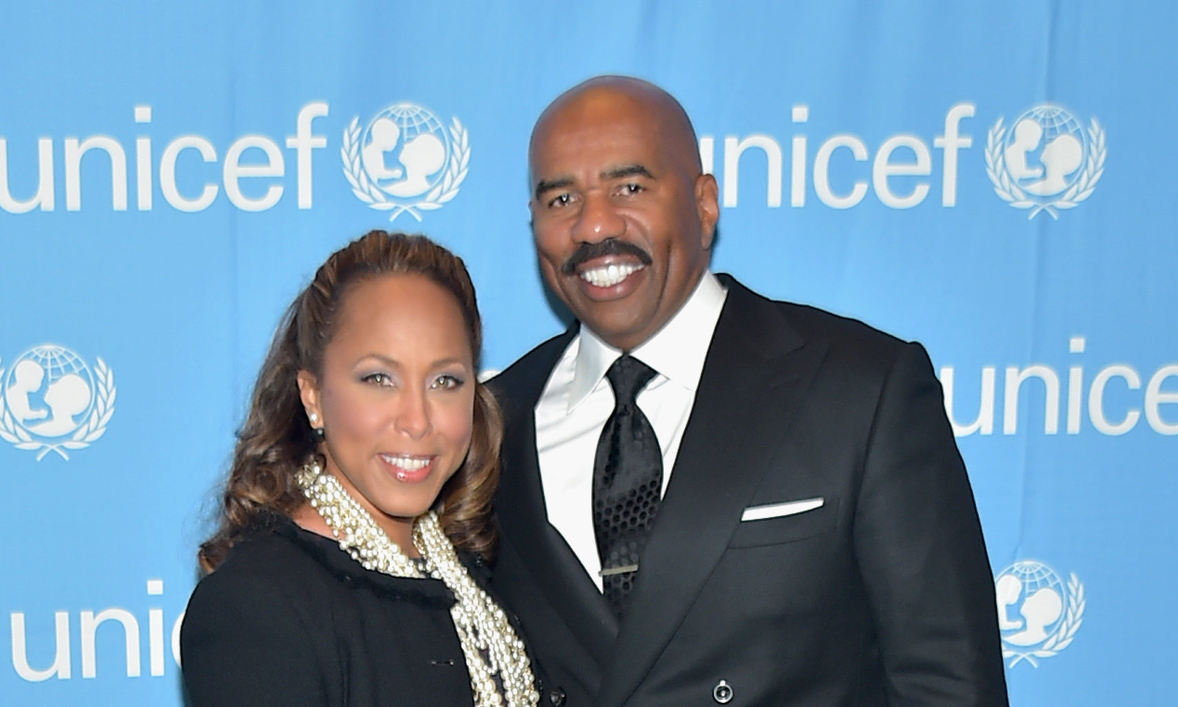 I'm with the Baddest Chick': Steve Harvey Praises Wife Marjorie Harvey in  New Holiday Photo