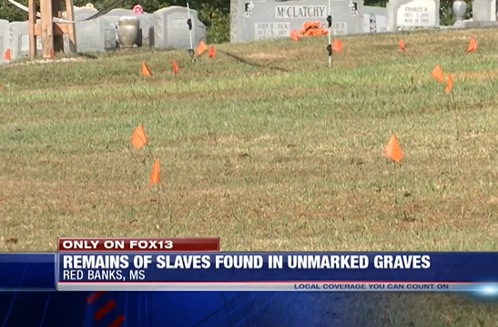 Slave graves found at Red Banks Cemetery