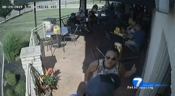 Restaurant footage of racist rant