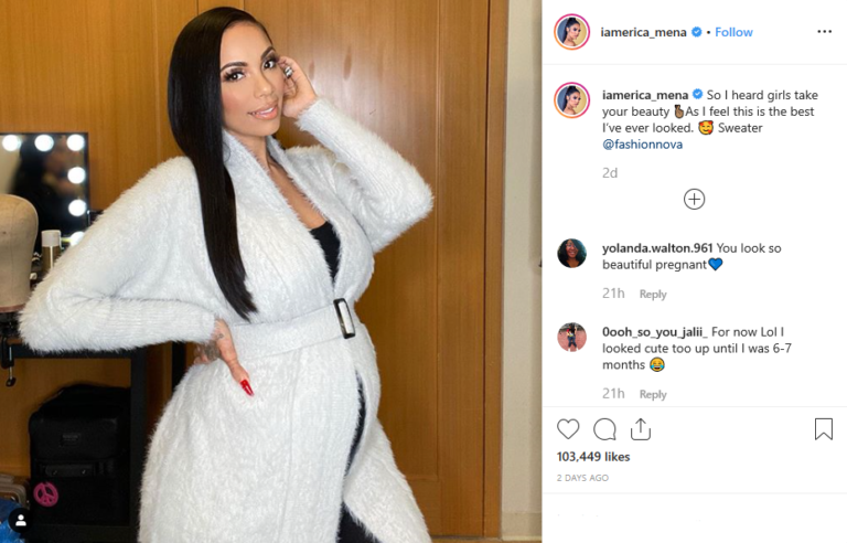 Cut Up Momiana Erica Mena Wows Fans With Latest Pregnancy Photo Slay 