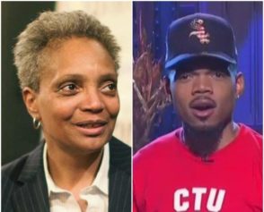 Lori Lightfoot and Chance the Rapper