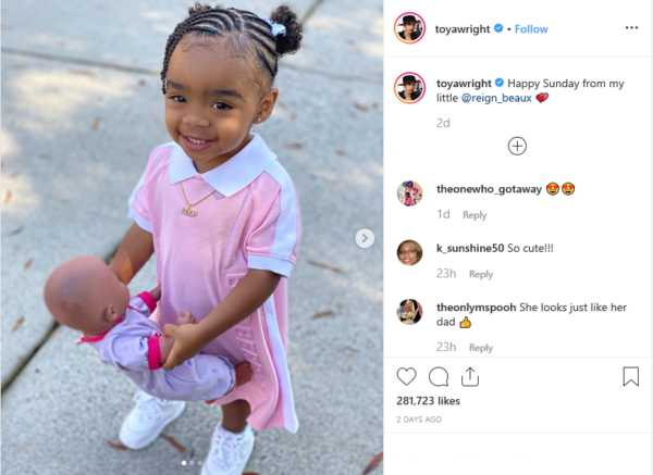 'Cutie Patootie': Toya Wright's 1-Year-Old Daughter Leaves Fans Smitten ...