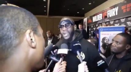 Your People Too!': Boxer Deontay Wilder Screams At Black Reporter Who Asks Him To Explain '400 Year Struggle' CommentÂ 