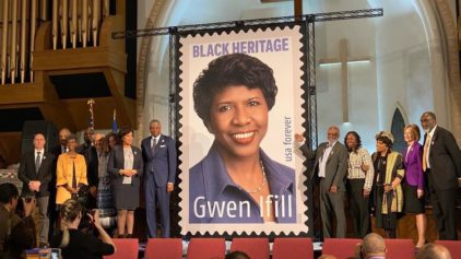 Gwen Ifill stamp dedication
