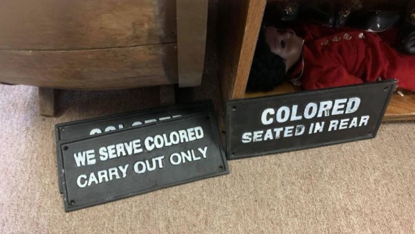Antique Corral Jim Crow Signs