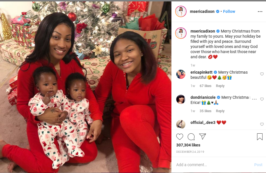 Is erica dixon with her baby daddy?