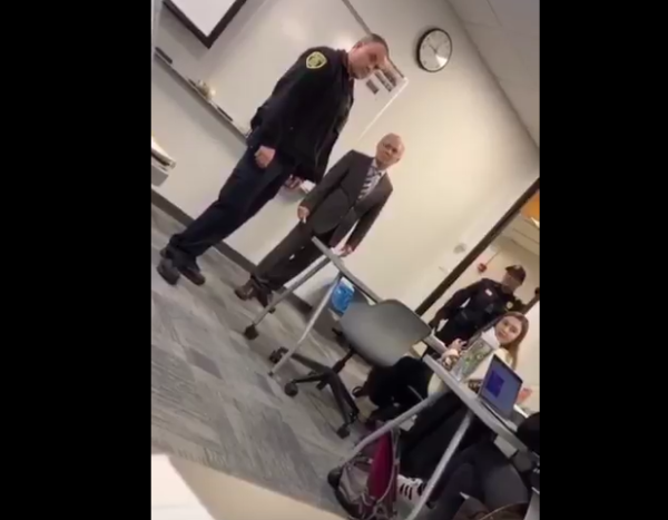 Ball State University professor Shaheen Borna called for assistance from campus police when a student refused to switch seats during class. (Photo: @branden_roberts / Instagram)