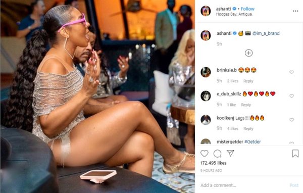 Sheesh': Ashanti's 'Thick Thighs' Leaves Fans Drooling