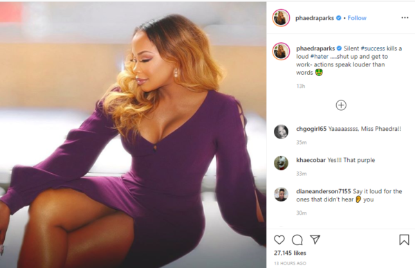 Let Them Hate Phaedra Parks Shuts Down The Gram With Sensational Beauty Snapshot