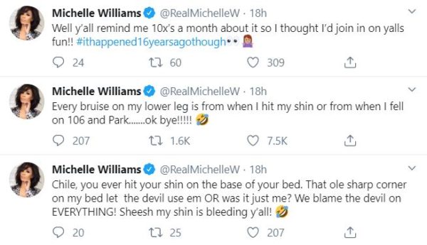 Michelle Williams tweets 