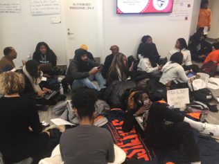 Black Syracuse University Students Stage Sit-In Protest Against Racism at the School