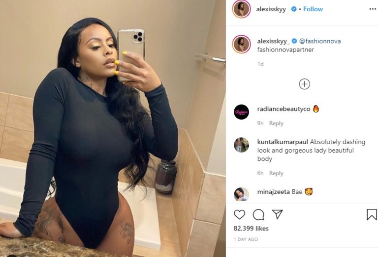 So Fine Alexis Skyy Wins Over The Gram With Latest Seductive Pic