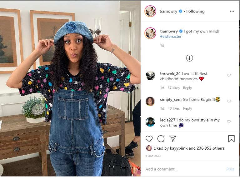 'Just Want A Reboot': Tia Mowry-Hardrict Recreates Her Look from ...