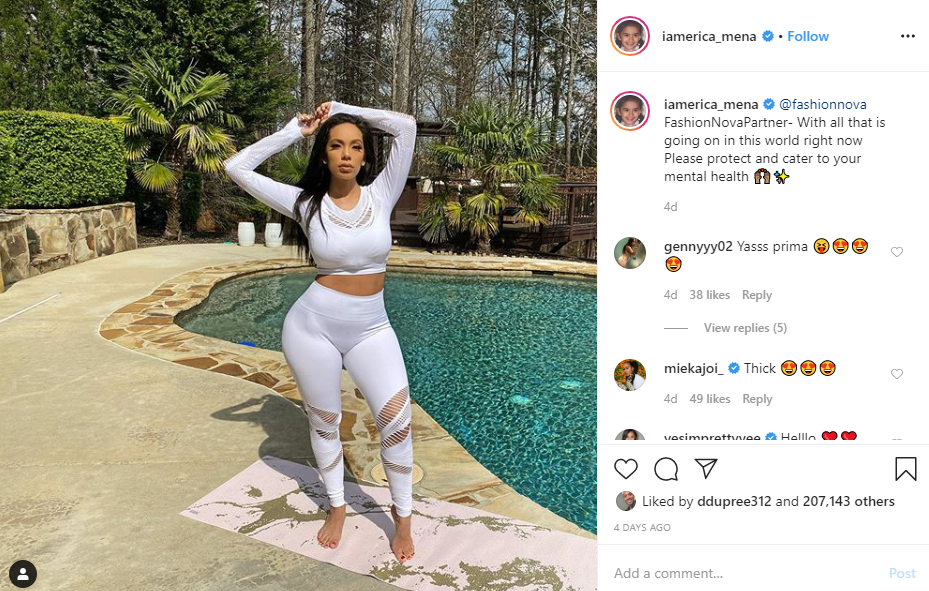 ‘full Respect For Showing Its Not Instant Erica Mena Shows Body