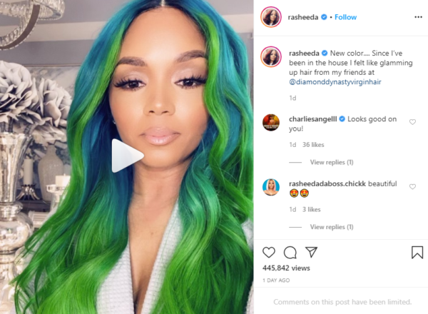 U Can Literally Pull Off Any Damn Color': Rasheeda Frost Has Fans Swooning  Over Her 'Mermaid' Locks