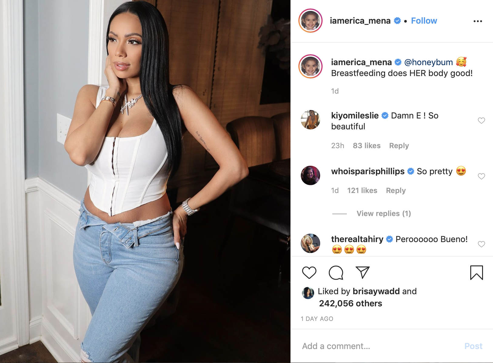 'Ok, Snapback' Fans Swoon over Erica Mena's PostBaby Body Photo