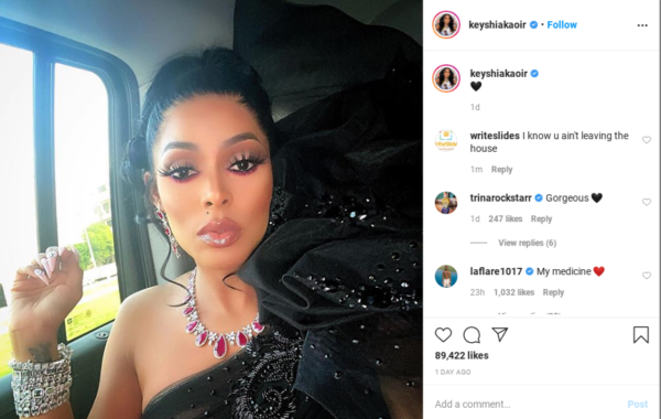 'Where the Hell You Goin?': Keyshia Ka'oir's Super Glam Beauty Post