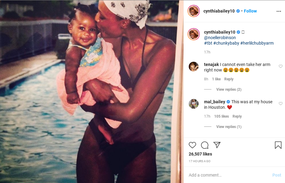 U Been the S--t': Cynthia Bailey's Throwback Pic With Her Daughter as a Baby Leaves Fans Drooling Over Her Body
