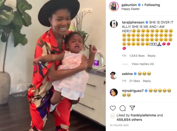 Kaav Is Ready To Fight Me Gabrielle Union Tries To Smile Her Way Through Her Daughter S Epic Easter Meltdown