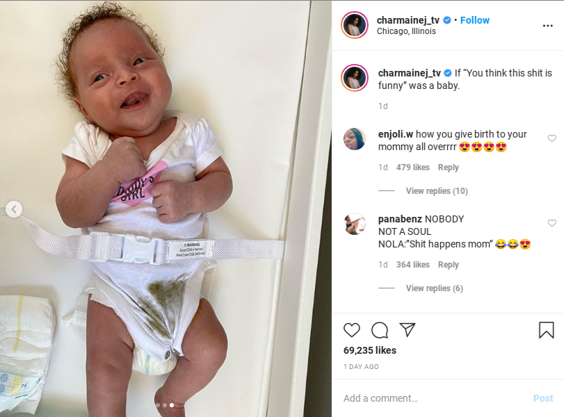 Charmaine Walkerâ€™s newborn daughter Nola Bey. @charmainej_tv/Instagram.